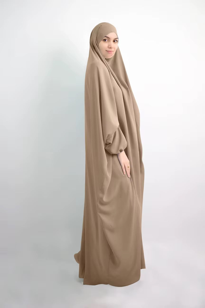 Ultimate Prayer dress: Overhead Khimar Abaya