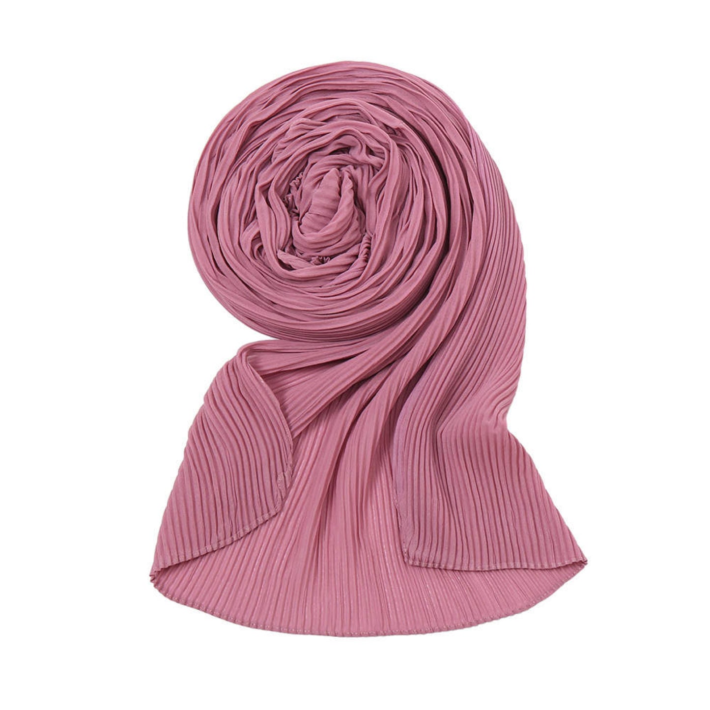 Finely Pleated Chiffon Hijab bouncy and stretchy