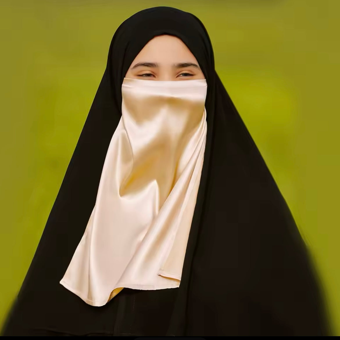 Satin Grace Luxurious Half Niqab