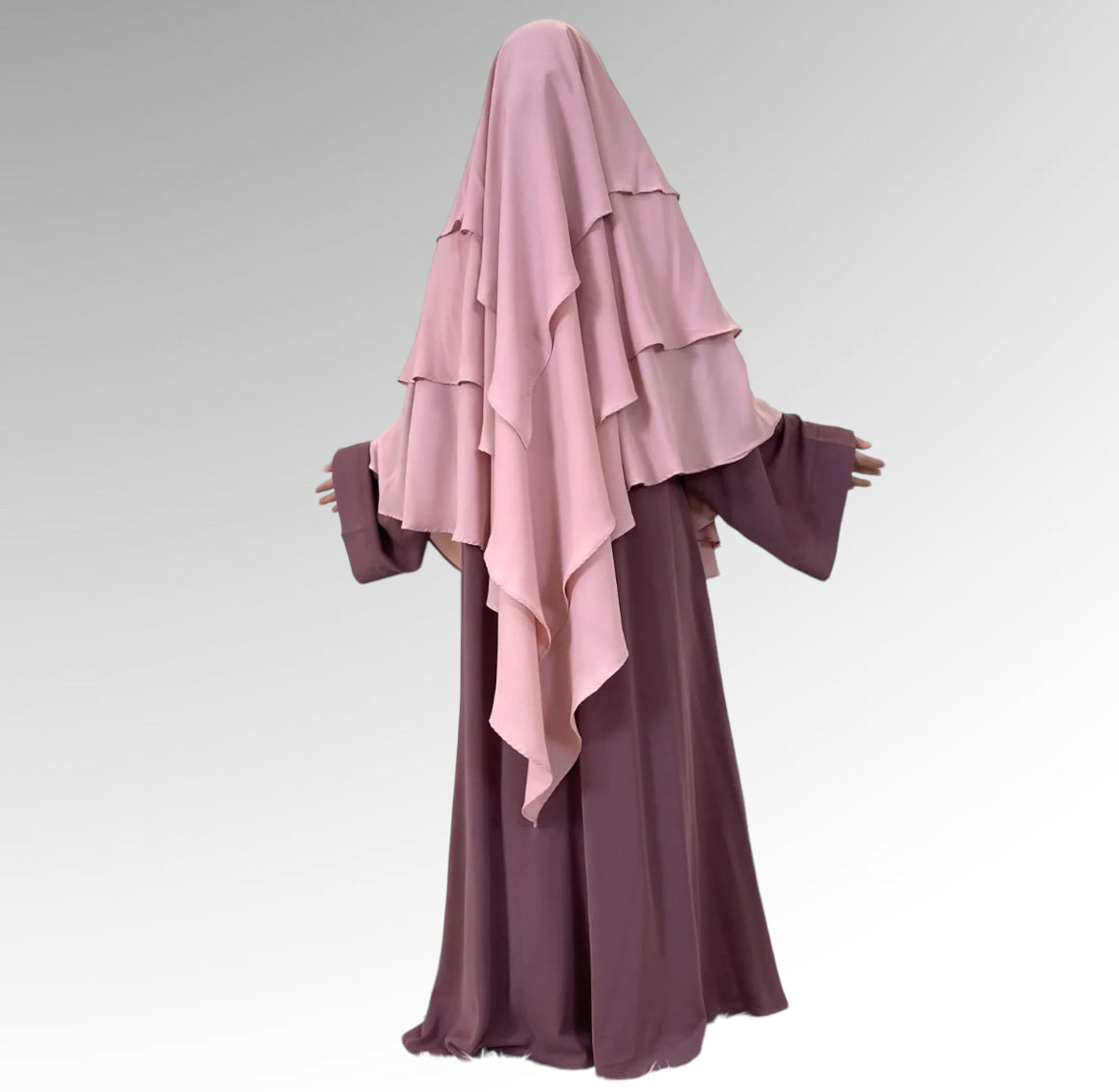 Butterfly Multi-layered Khimar Haniya