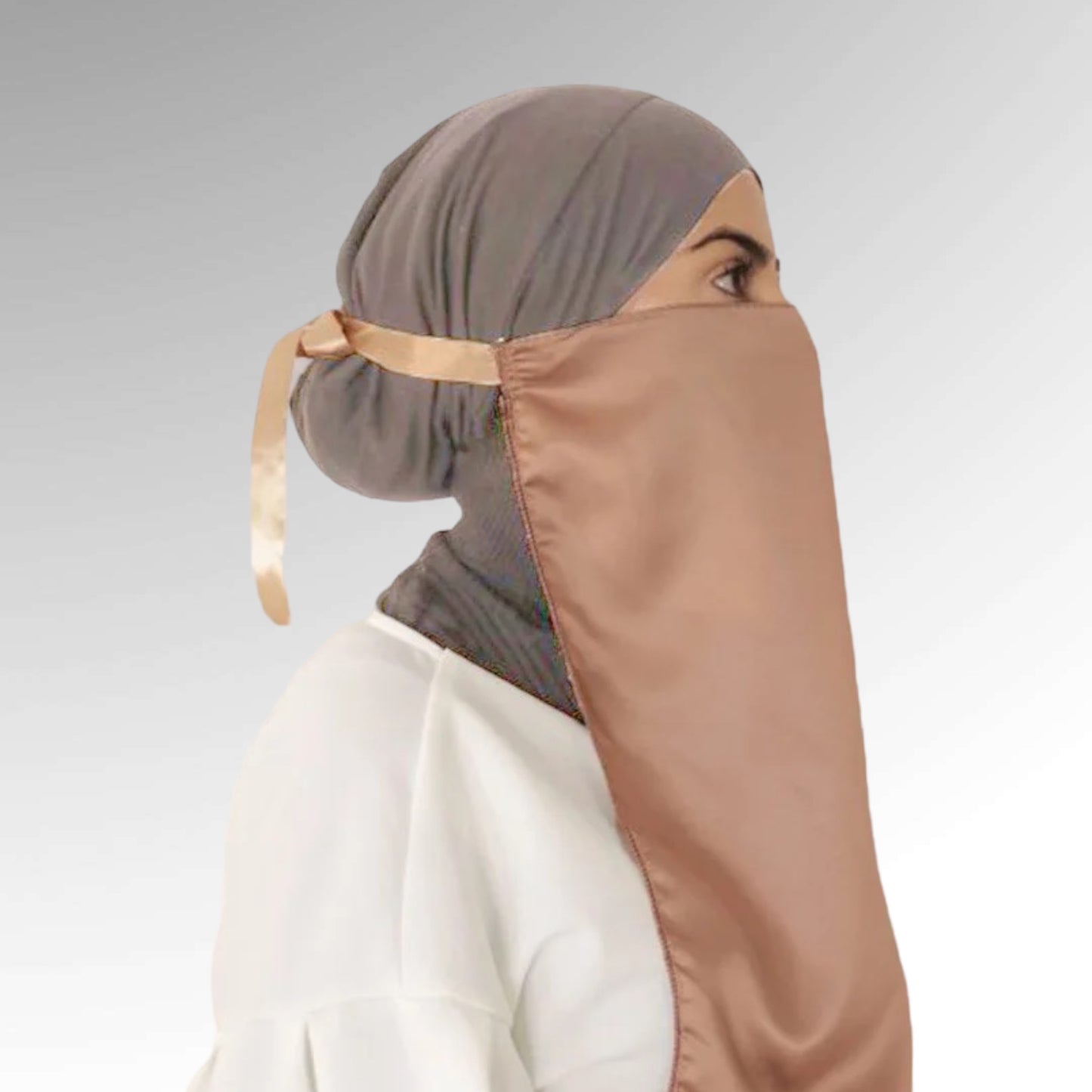 Satin Grace Luxurious Half Niqab