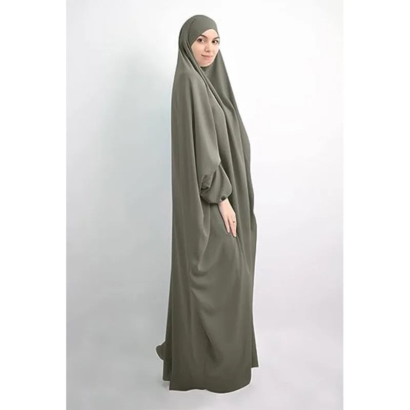 Ultimate Prayer dress: Overhead Khimar Abaya