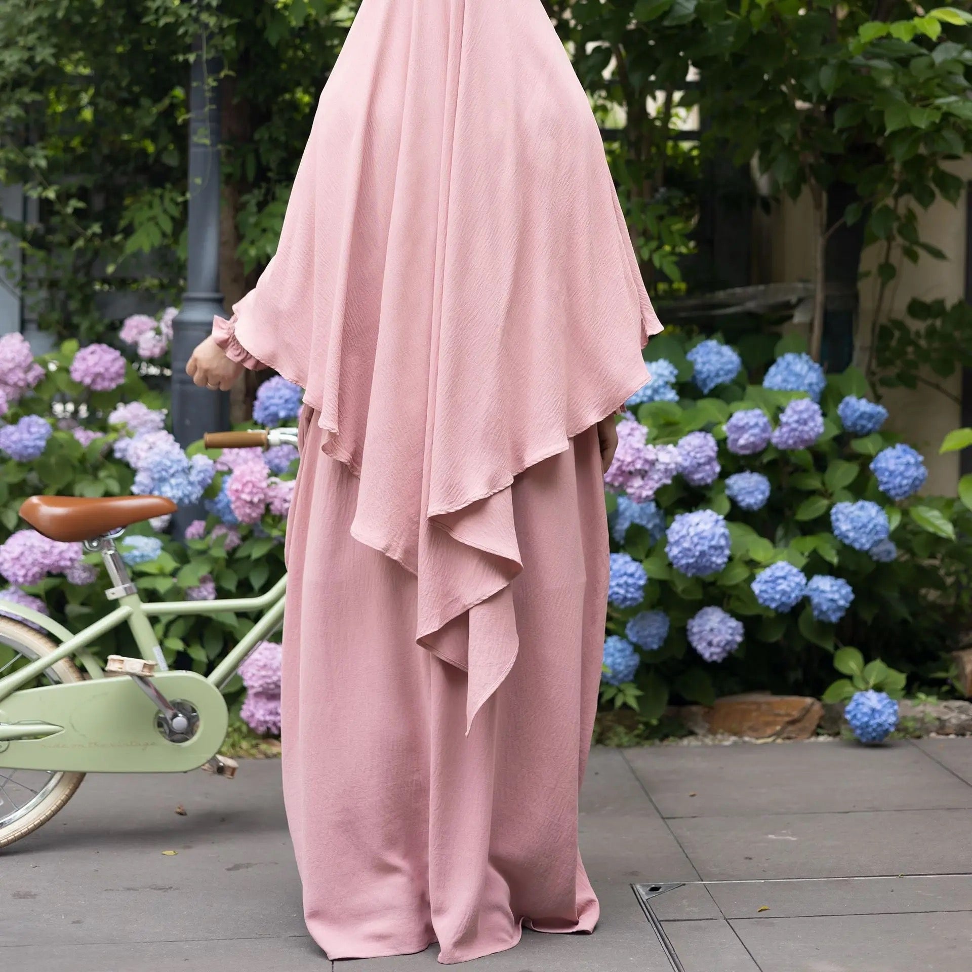 Pink Abaya and Khimar