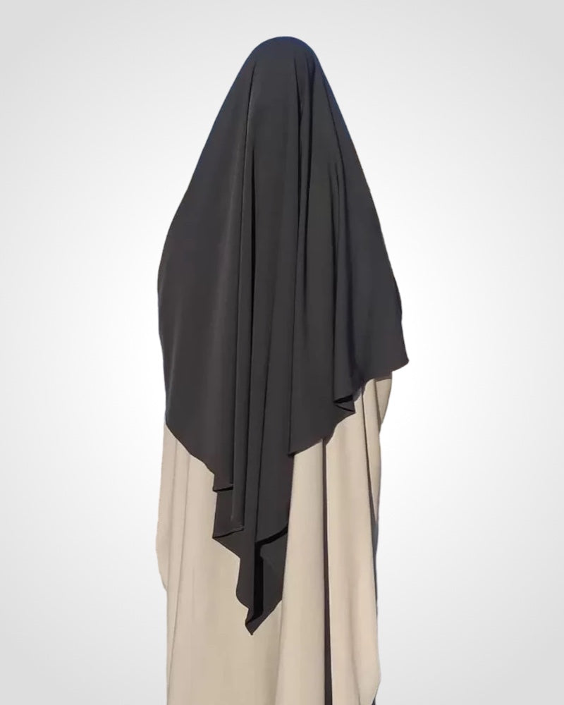 Cascading Modesty; Long Single Layer Khimar.