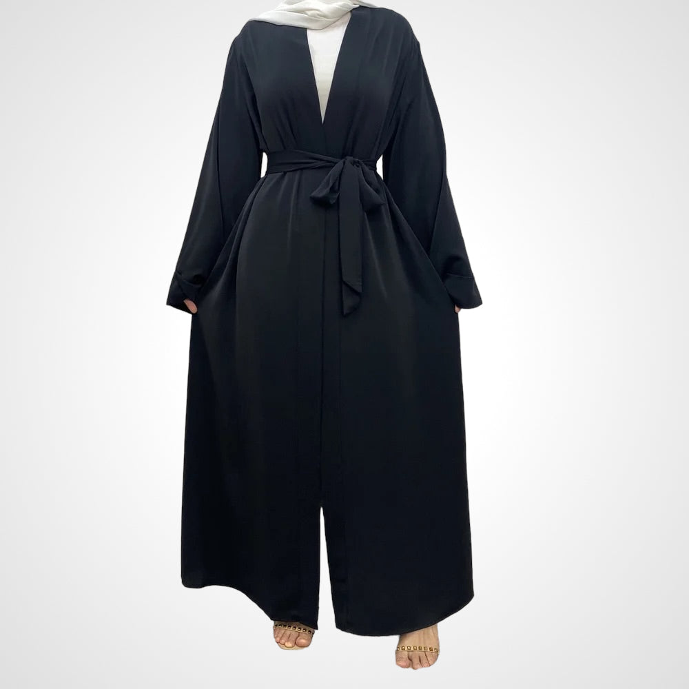 Open front abaya kimono abaya