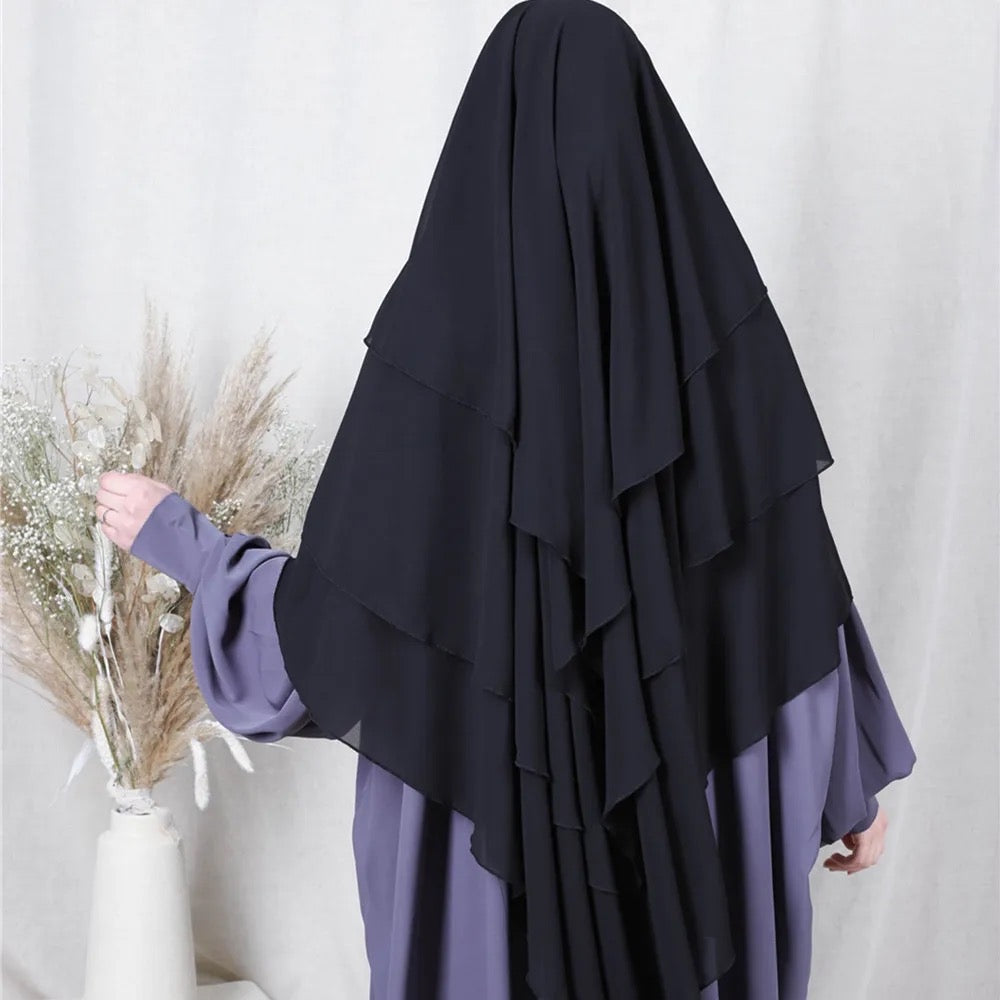 Butterfly Multi-layered Khimar Haniya