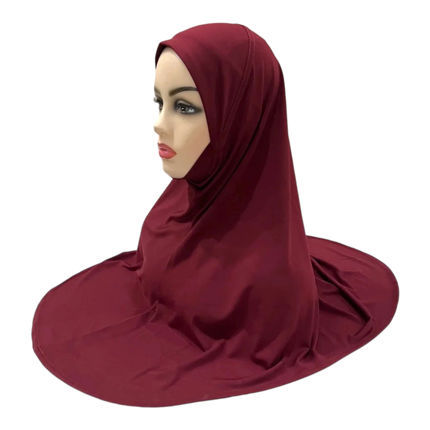 Al Amira -Effortless Elegance Instant Pinless Hijab - Maroon