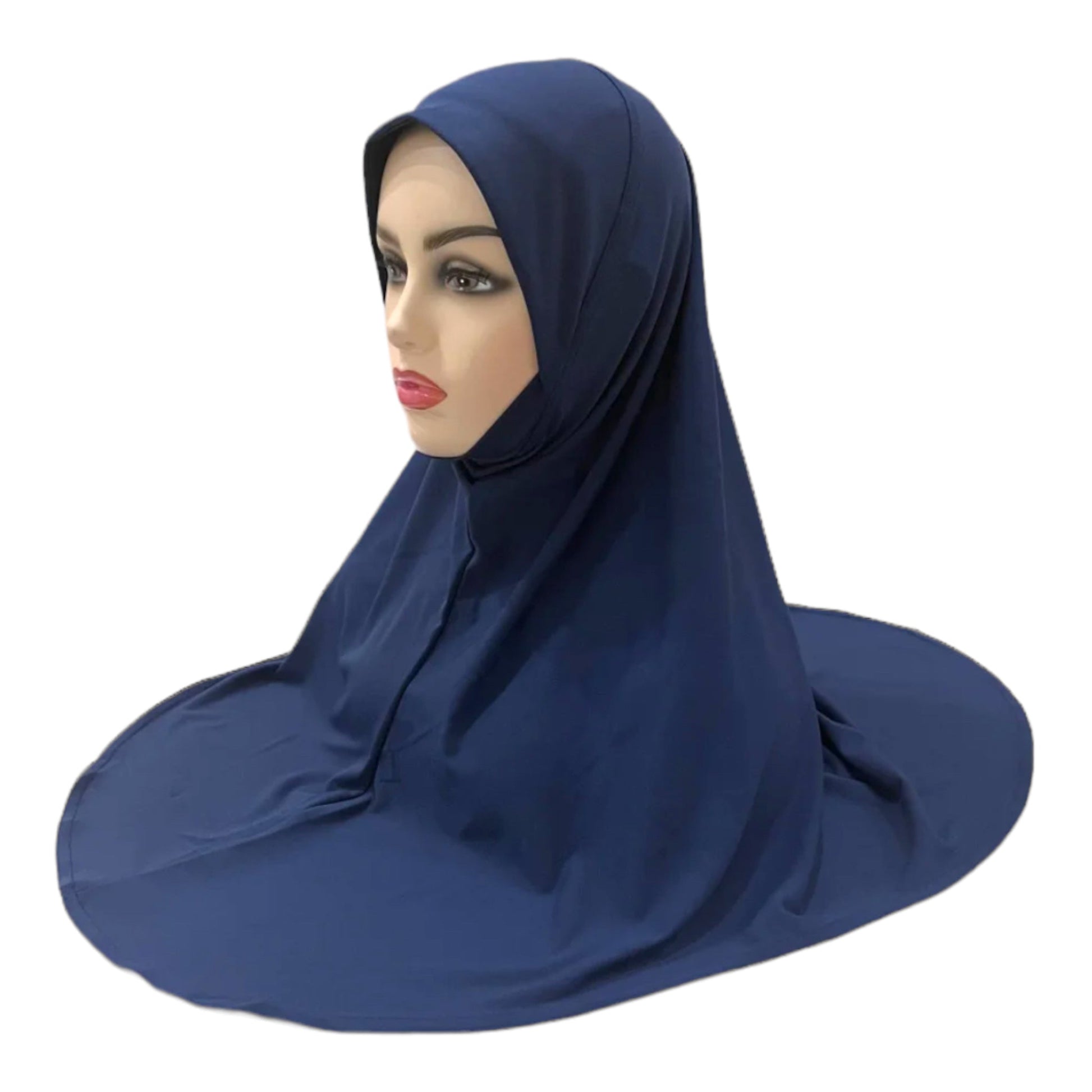 Al Amira -Effortless Elegance Instant Pinless Hijab - Navy -