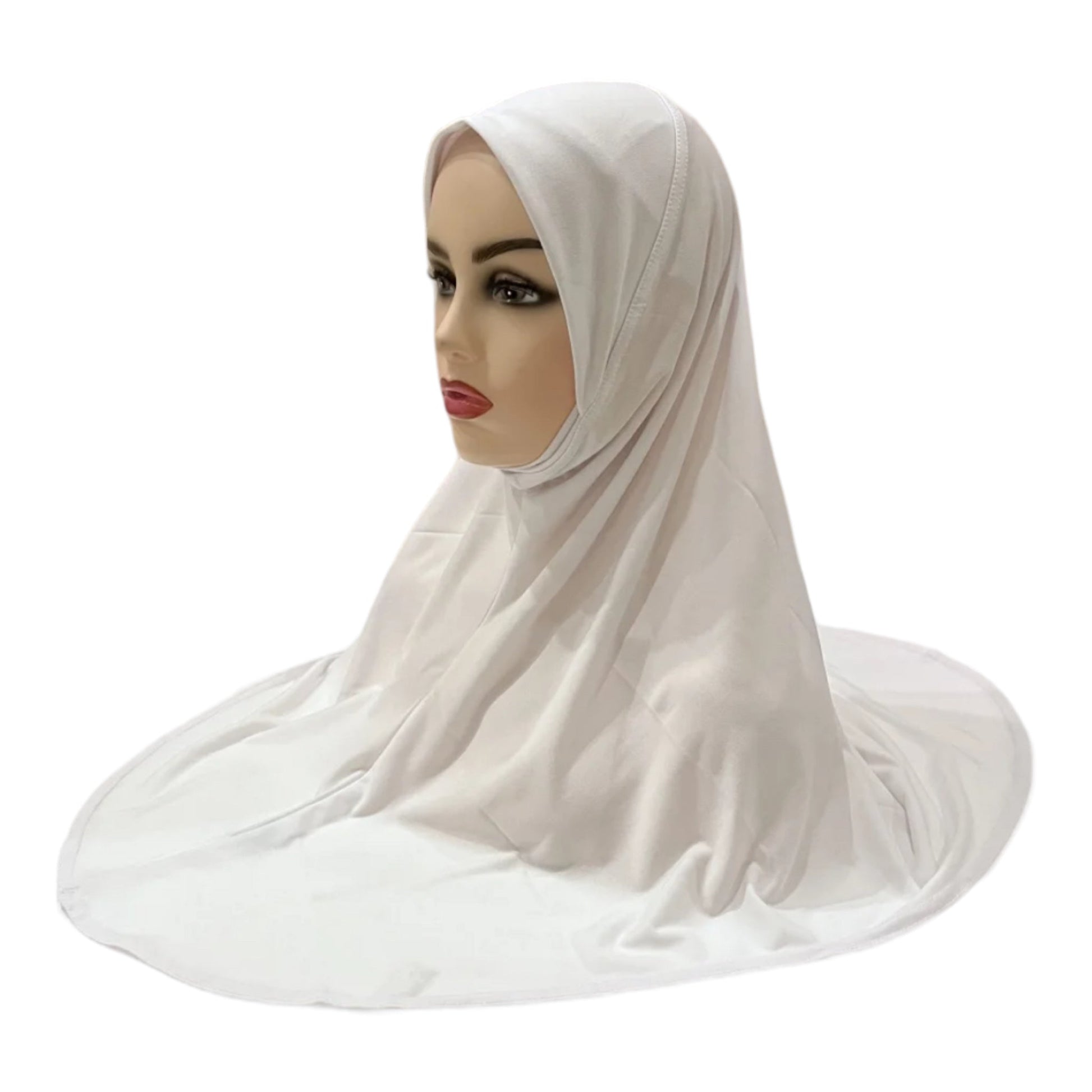 Al Amira -Effortless Elegance Instant Pinless Hijab - White